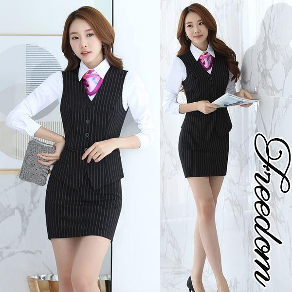 コスプレ 衣装 Ol 秘書 オフィスレディ 制服 セクシーコス スーツ ミニスカ ストライプ柄ベスト ミニスカのスカーフ付きol 秘書コスチュームセット セール Khcos1381 スーツドレスカジュアルフリーダム 通販 Yahoo ショッピング