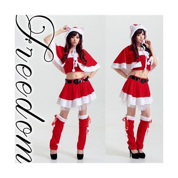 激安セール クリスマス パーティー サンタ サンタコス コスプレ ネコ耳 へそ出しスタイルのクリスマスサンタレディー5点セットコスチューム Buyee Buyee Japanese Proxy Service Buy From Japan Bot Online