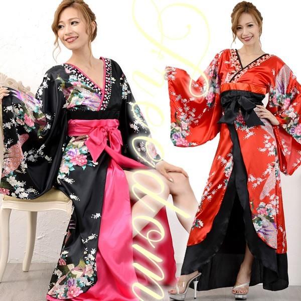 花魁 着物 着物ドレス コスプレ 衣装 花魁ドレス セクシーコス 激安 セール 艶やか花魁スタイル 孔雀花柄 豪華ビジュー着物ロングドレス Lr 424 スーツドレスカジュアルフリーダム 通販 Yahoo ショッピング
