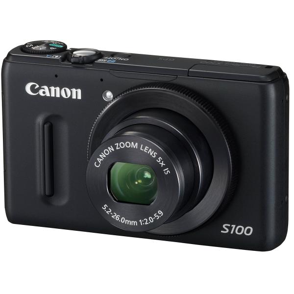 Canon デジタルカメラ PowerShot S100 ブラック PSS100(BK) 1210万画素 広角24mm 光学5倍ズーム 3.0型TFT