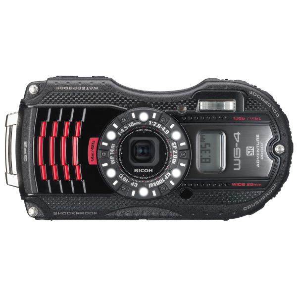 RICOH 防水デジタルカメラ RICOH WG-4GPS ブラック 防水14m耐ショック2.0m耐寒-10度 RICOH WG-4GPSBK 085