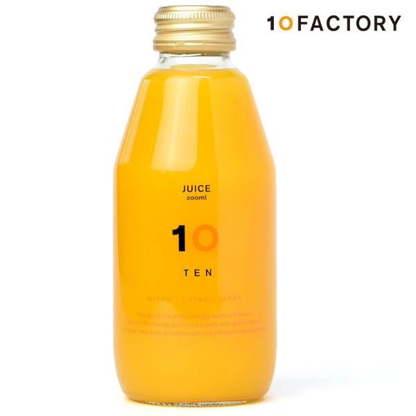 10FACTORY 不知火(しらぬい) 果汁100% ストレートジュース 1本 (200ml) 愛媛産 みかん 国産 無添加 無加糖