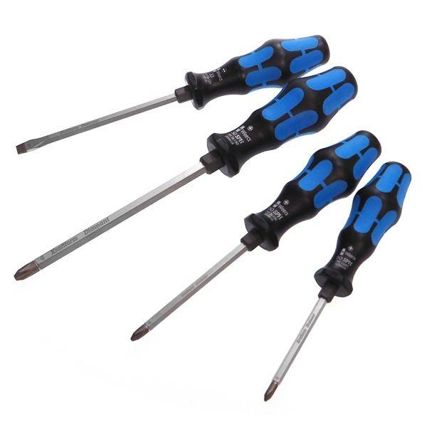 Wera WERA ヴェラ 4pc ダイヤモンドスクリュードライバーセット
