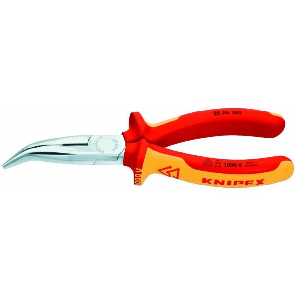 【在庫セール】クニペックス KNIPEX クニペックス 絶縁1000V先曲ラジオ KNIPEX（クニペックス） 絶縁40゜先曲ラジオペンチ 1000V 2526-160