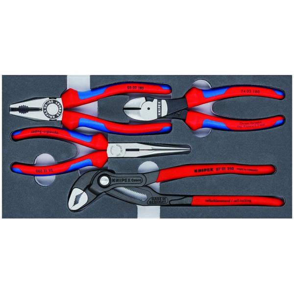KNIPEX（クニペックス） プライヤーセット ウレタントレイ入リ 