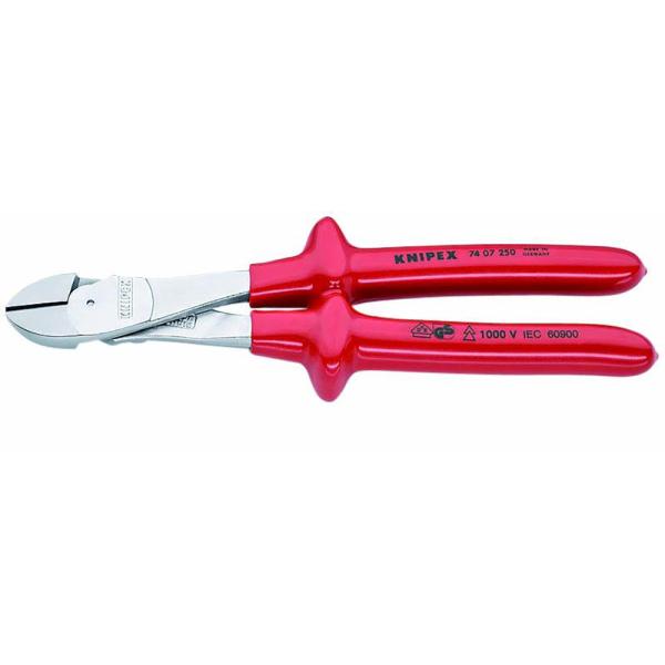 KNIPEX（クニペックス） 絶縁強力斜ニッパー 1000V 7407-250 工具