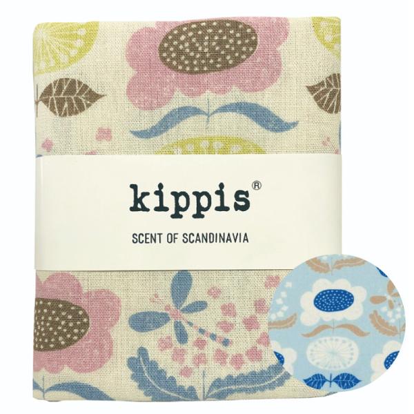 綿麻キャンバス 生地 Kippis キッピス 花柄 クンプラの街 Kumpula 50cm 北欧 カットクロス