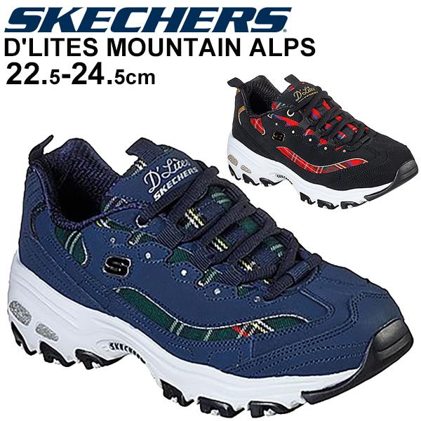 スニーカー 厚底 レディース シューズ スケッチャーズ Skechers ディーライト Mountain Alps ローカット チェック柄 ダッドシューズ 女性 World Wide Market 通販 Yahoo ショッピング