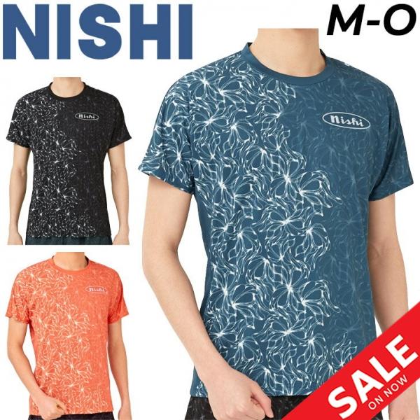 ニシ・スポーツ 半袖 Tシャツ ニシ NISHI プリントT スリム 陸上競技