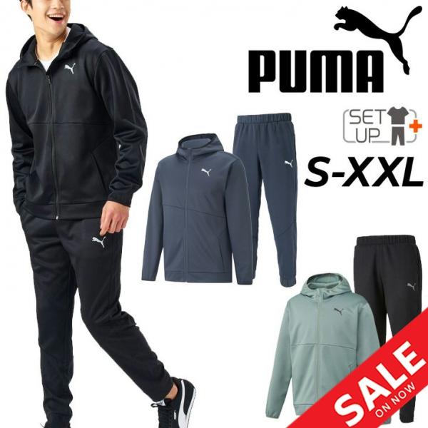 新品　プーマ　メンズ　スウェット　上下セットアップ　ブラック　黒　M PUMA（プーマ） スウェット メンズ 上下 PUMA ESS NO. 1ロゴ 長袖
