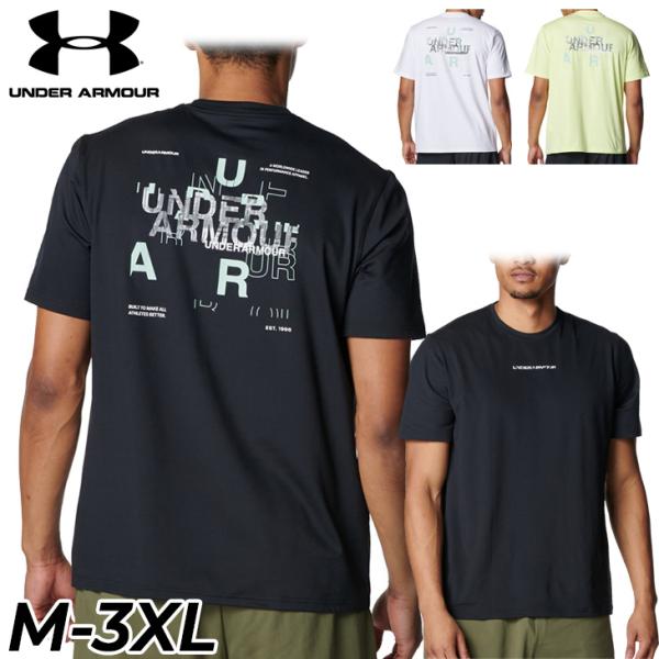 アンダーアーマー 半袖シャツ メンズ UNDER ARMOUR UAモチベート グラフィック S/STシャツ 男性 ルーズ トレーニング ランニング ジムトレ  ロゴT /6012574
