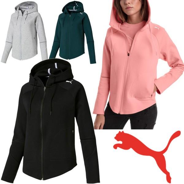 【未使用】プーマ Evostripe フーデッドジャケット M グリーン 843997-30 レディース PUMA ジップアップパーカー トレーニング スポーツウェア スウェット パーカー レディース アウター PUMA プーマ EVOSTRIPE