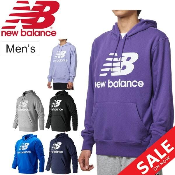 2点セットnew balance スタックドロゴ　プルパーカー　フード　トレーナ 2点セットnew balance スタックドロゴ プルパーカー フード