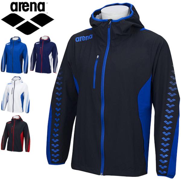 arena ウインドジャケット ブルー×ネイビー　OサイズARN-9330 アリーナ ウィンドジャケット 裏メッシュ メンズ レディース