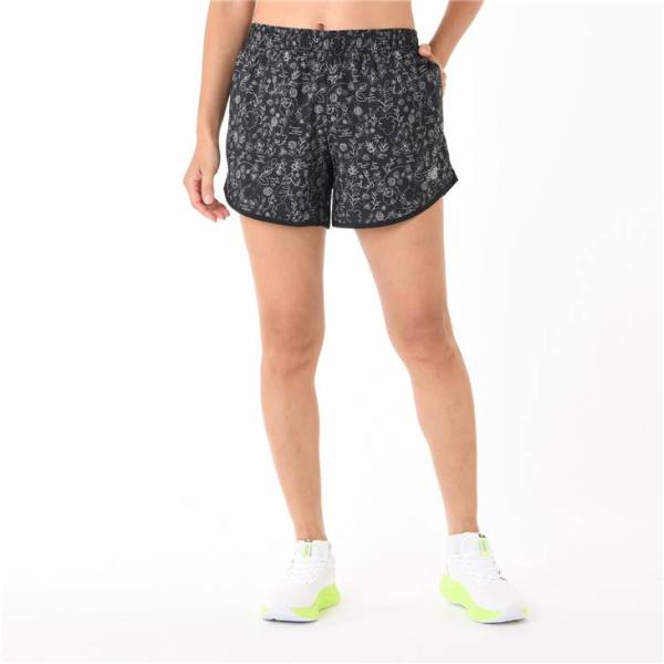ニューバランス ランニングパンツ レディース Newbalance 5インチミッドライズショーツ（インナーなし） 吸汗速乾 ショートパンツ マラソン レース /AWS4105Y-BK