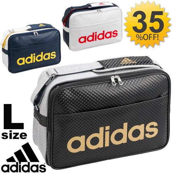 エナメルバッグ アディダス Adidas Lサイズ スポーツバッグ 23ｌ ロゴ ショルダーバッグ 肩掛け 斜めがけ 通学 部活 ジム ラバーエナメル リニア かばん Bip44 Bip44 World Wide Market 通販 Yahoo ショッピング