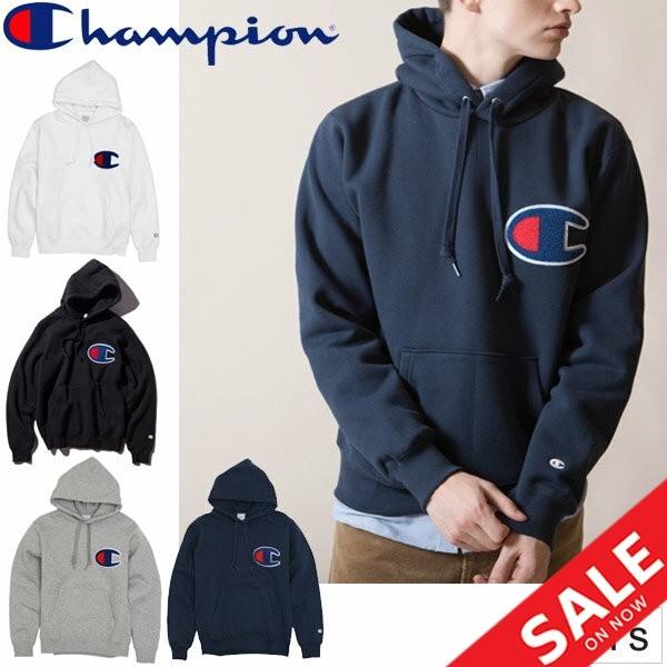XL新品Championチャンピオンサガラ刺繍プルオーバーパーカー起毛スウェット スウェット パーカー メンズ champion チャンピオン プルオーバー 男性