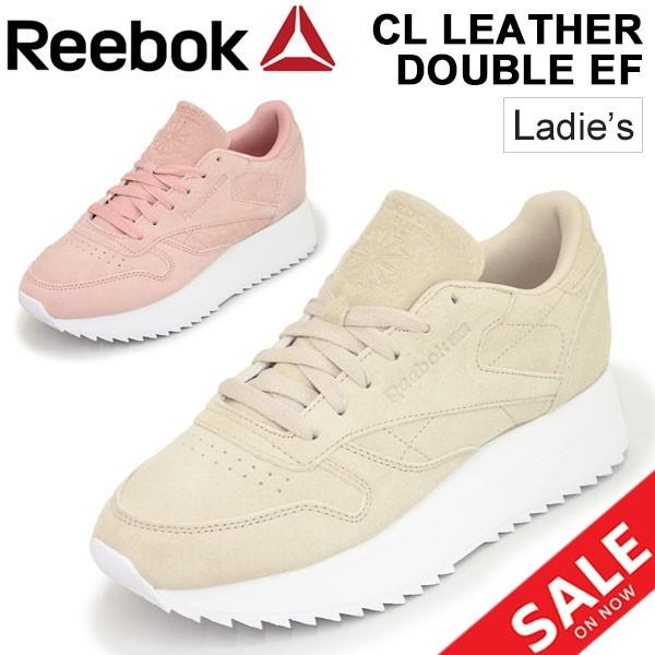 厚底 スニーカー レディース シューズ Reebok リーボック Cl Lthr Double Ef ヌバック レザー 天然皮革 スモーキーカラー 靴 Cl Lthr Doubleef Cl Lthr Doubleef World Wide Market 通販 Yahoo ショッピング