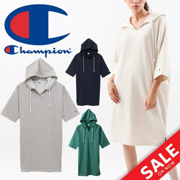 スウェット ワンピース ７分袖 レディース Champion チャンピオン チュニック ドレス フード付き 女性用 スエット トレーナー Cw P107 取寄 Cw P107 World Wide Market 通販 Yahoo ショッピング