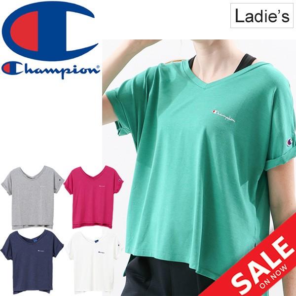 半袖tシャツ レディースchampion チャンピオン Vネックスリット Tee スポーツウェア フィットネス カジュアル 半袖シャツ 女性 Cw Ps304 Cw Ps304 World Wide Market 通販 Yahoo ショッピング