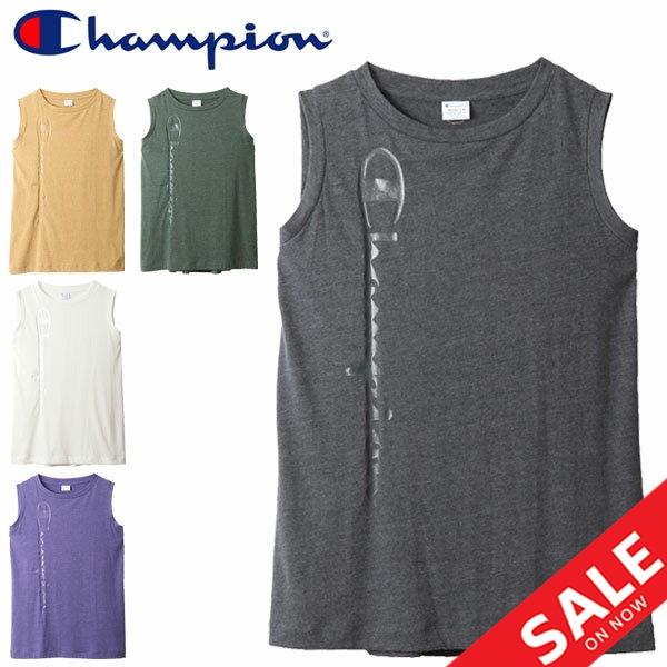 ノースリーブシャツ レディース Champion チャンピオンスリーブレスtシャツ クルーネック 袖なし Cw R318 取寄 Cw R318 World Wide Market 通販 Yahoo ショッピング
