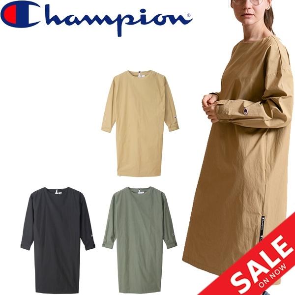 長袖 ワンピース レディース Champion チャンピオン ロング丈 ドレス スポーティ カジュアル ウェア 無地 シンプル 女性 トップス Cw S606 Cw S606 World Wide Market 通販 Yahoo ショッピング