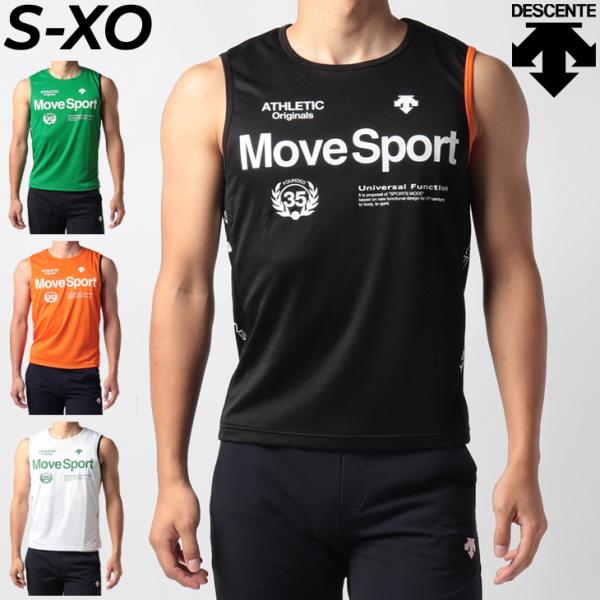 DESCENTE - 美品♡デサント ノースリーブ ポロシャツ DESCENTE デサント ノースリーブ Tシャツ メンズ MOVESPORT