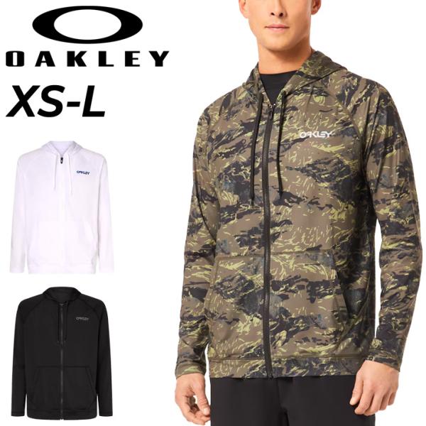 OAKLEY カモフラージュ フード付きジャケット XS OAKLEY（オークリー） ラッシュガード 長袖 メンズ フルジップ