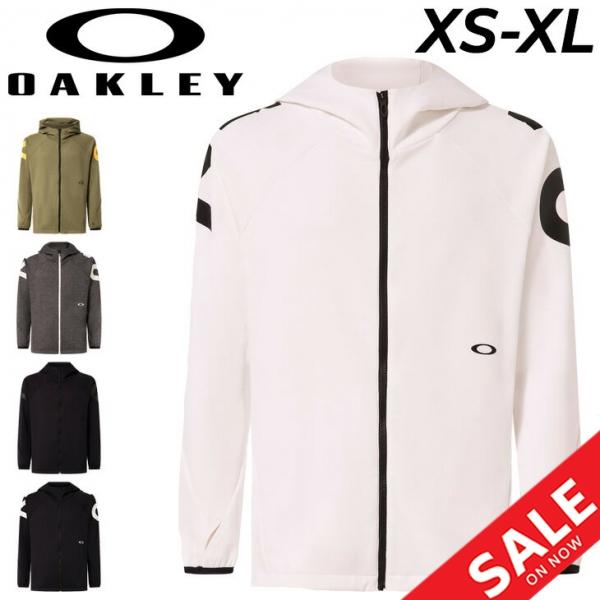 Yanagi 新品 オークリー フーディージップジャケット XL 白 撥水 OAKLEY（オークリー） ジャージ メンズ ジャケット フルジップ