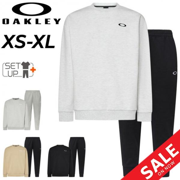 オークリー スウェット 上下 メンズ OAKLEY 長袖トレーナー ロングパンツ セットアップ 吸汗速乾 UV(UPF50+) 男性 上下組 トレーニング スポーツウェア 運動 メンズウェア 普段使い スエット 服 秋冬 ブランド アパレル/FOA408247-408286 OAKLEY（オークリー） スウェット 上下 メンズ 長袖トレーナー ロング