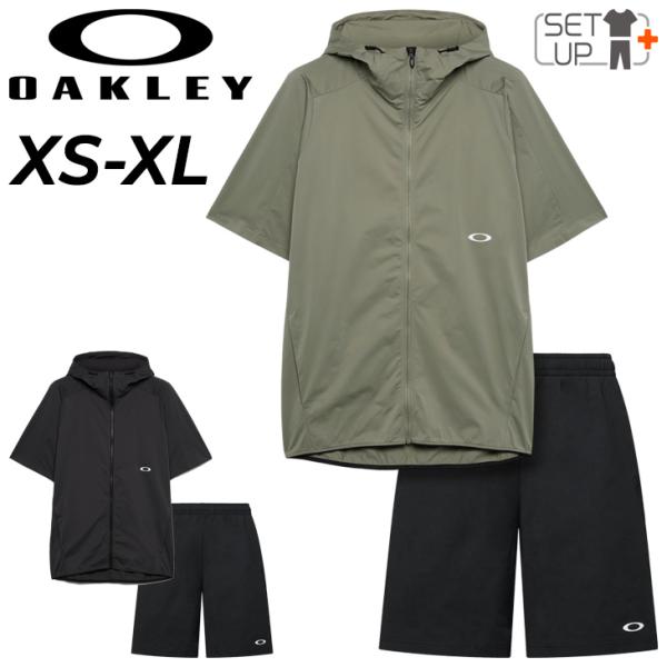 オークリー　セットアップ　半袖 OAKLEY（オークリー） メンズ トレーニングウェア 上下 半袖ジャケット