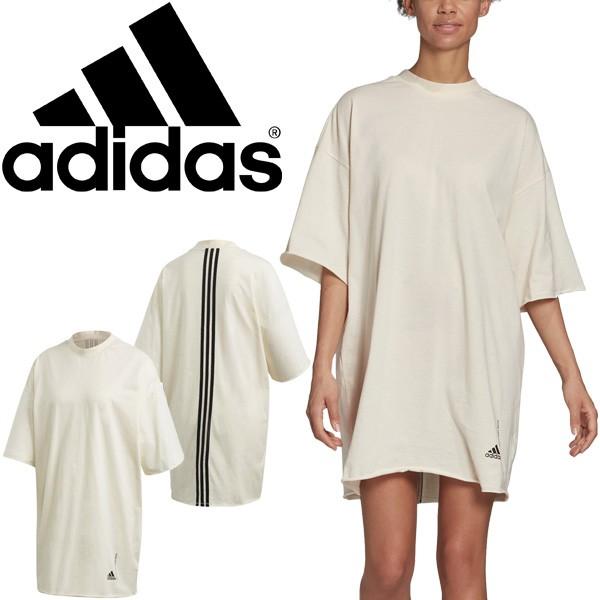 半袖 Tシャツ オーバーサイズ レディース Adidas アディダス リサイクルコットン Tee Tシャツワンピース スポーティ カジュアル ロング丈 Glf99 Fi4764 Glf99 Fi4764 World Wide Market 通販 Yahoo ショッピング
