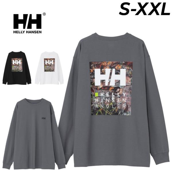 ヘリーハンセン 長袖 Tシャツ メンズ HELLYHANSEN L/S HHアングラーロゴティー ロンT 吸汗速乾 バックプリント 長袖シャツ フィッシングウェア 釣り /HO32667