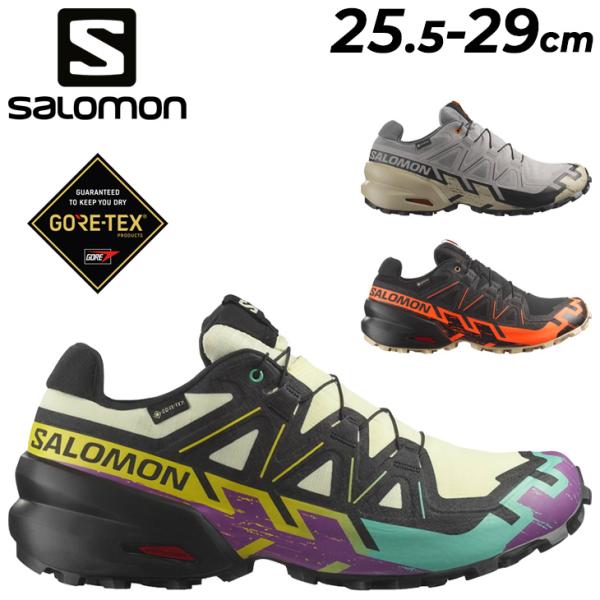 サロモン メンズ トレイルランニングシューズ SALOMON SPEEDCROSS 6 GORE-TEX 防水シューズ 靴 ゴアテックス 男性用 ニュートラル ひも靴 /SPDCR6GTX