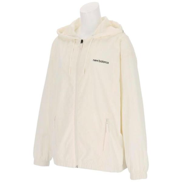 交渉◯ New Balance ホワイト ウィンドブレーカー　レディース New Balance（ニューバランス） ウィンドブレーカー レディース