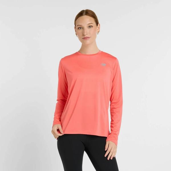 ニューバランス 長袖 Tシャツ レディース Newbalance Sport Essentials ランニングウェア マラソン ジョギング 陸上 トレーニング 女性用 /WT41225-DTR
