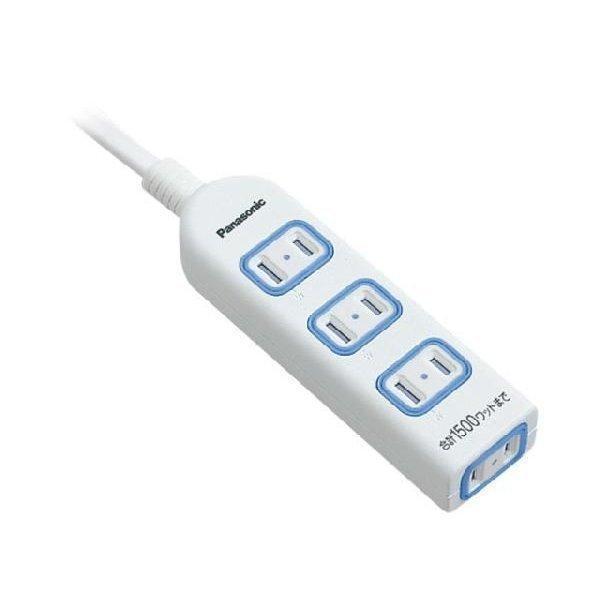 Panasonic WHA2514WKP パナソニック ザ・タップＸ 4コ口 1m コード ホワイト 安全設計扉 パッキン付 コンセント 延長コード タップ