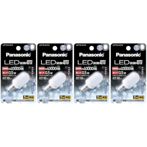 Panasonic（パナソニック） LDT1DGE12 LED装飾電球 T形 E12 昼光色