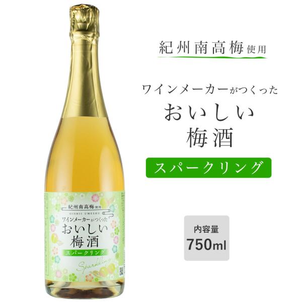 梅酒 湯浅ワイナリー おいしい梅酒スパークリング 750ml 南高梅 和歌山