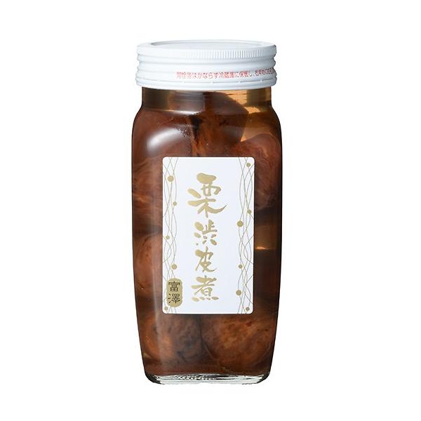 瓶入　固形量250g　粒のそろった上品な甘さの渋皮付の甘露煮。