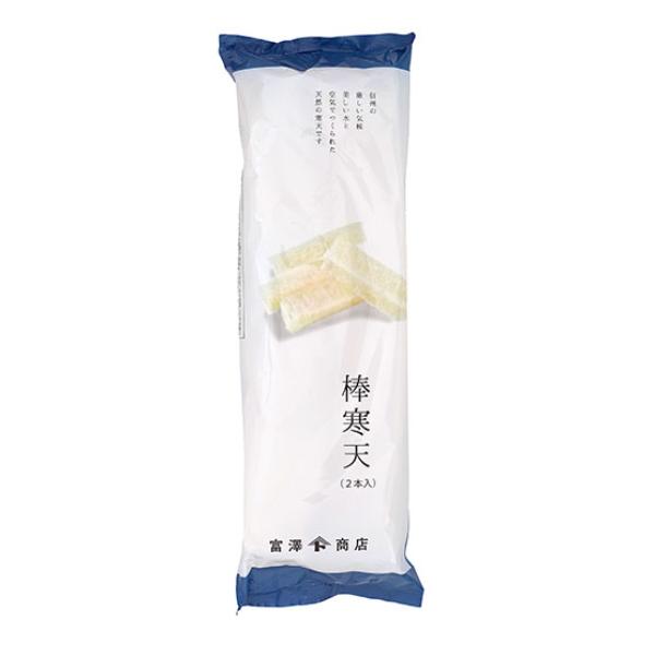 信州の自然の厳しい寒さ、きれいな空気、水を利用して作る天然の寒天。デザートやサラダに。