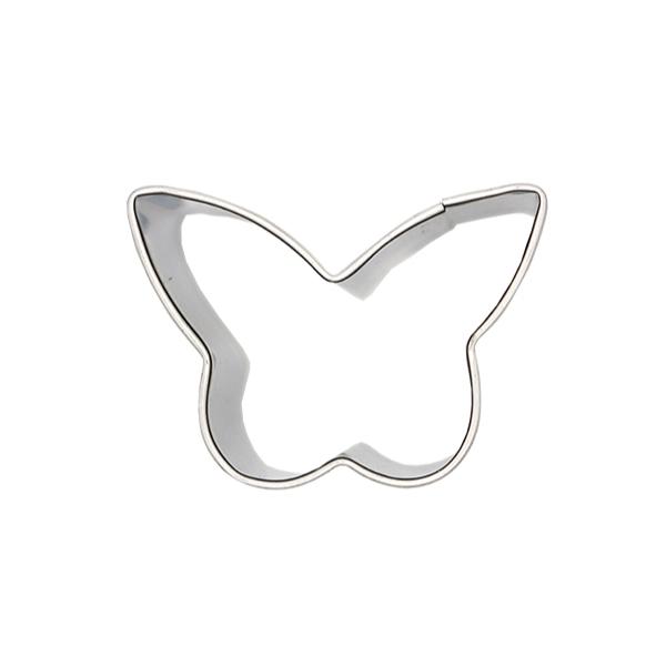 商品寸法：約41×30×H43mmクッキー生地をチョウの形に抜けるステンレス製の抜き型です。