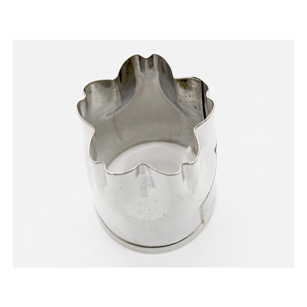 商品寸法：28×H40mm桜の形に抜けるステンレス製の抜き型です。お料理やお菓子作りに。