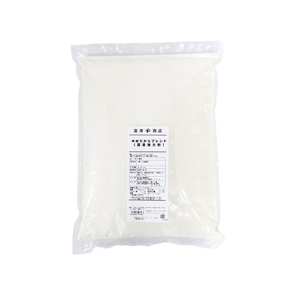 粗蛋白11.2±0.7％　灰分0.41±0.03％キタノカオリを父とした北海道産超強力小麦ゆめちからを使用。中力粉等とのブレンド適性に優れ、製パンした際のパンの引きが強く、もっちりとした食感が特徴です。