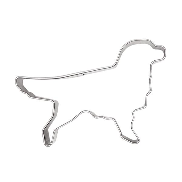 約70×49×H21mmクッキー生地をゴールデンレトリバーの形に抜けるステンレス製の抜き型です。