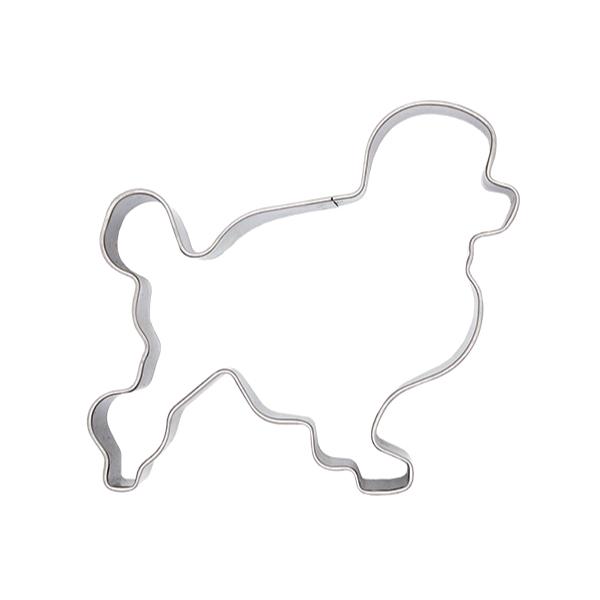 商品寸法：約70×65×H21mmクッキー生地をプードルの形に抜けるステンレス製の抜き型です。