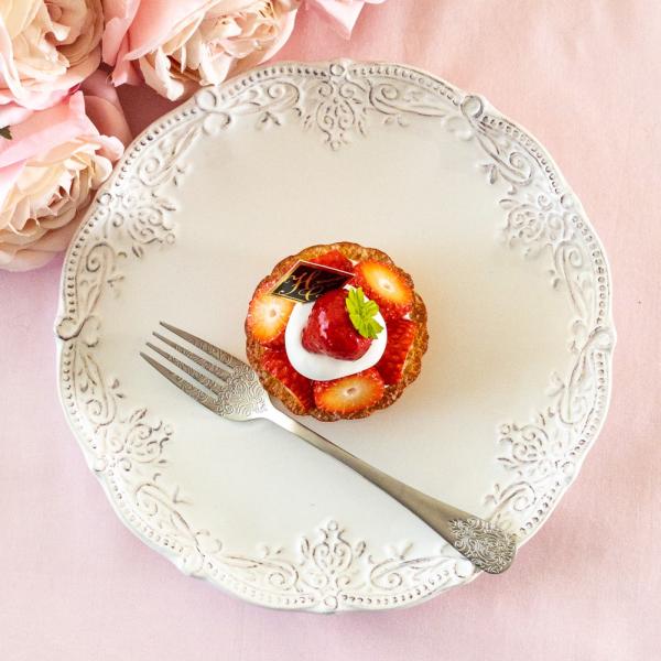 ケーキ皿 中皿 20cm 白 ホワイト おしゃれ デザートプレート