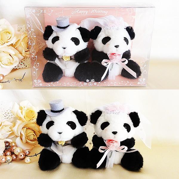ぬいぐるみ 結婚式ウェルカムドールBOX パンダをセットに追加する※本