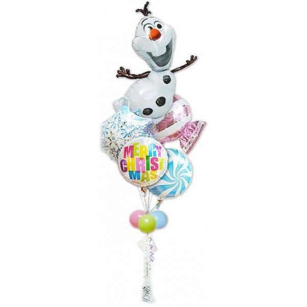 アナと雪の女王 アナ雪 バルーン電報 オラフ クリスマス XMカラーズ 