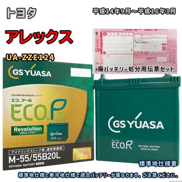 ECO.R バッテリー GSユアサ ER-M-55/55B20L 廃バッテリー回収サービス